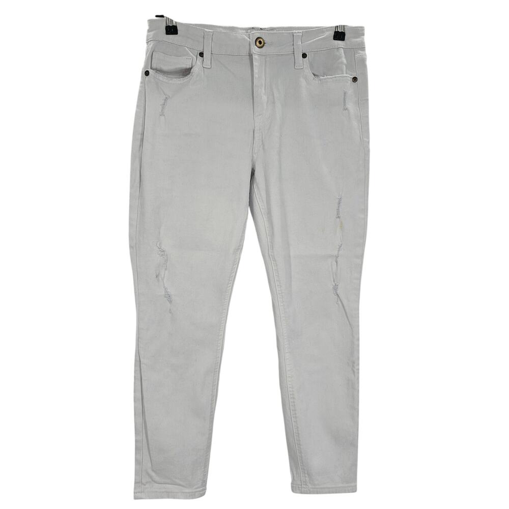 Pistola Womans size 30 Aline High Rise Skinny Distressed Denim Jeans White